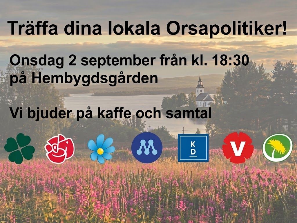 2 sept, Möt din politiker! 