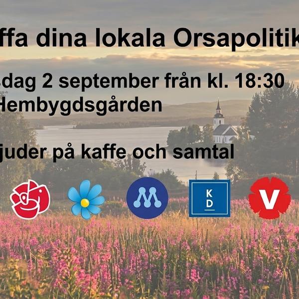 2 sept, Möt din politiker!